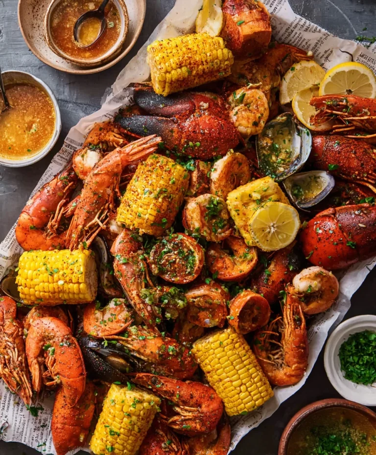 Spicy Cajun Seafood Boil – Garlic Butter Recipe