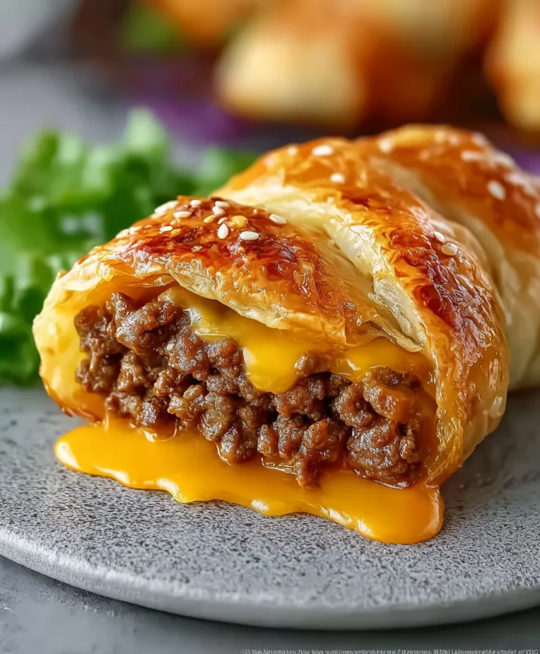 Cheeseburger Twists – Easy Beef & Cheese Appetizer Recipe