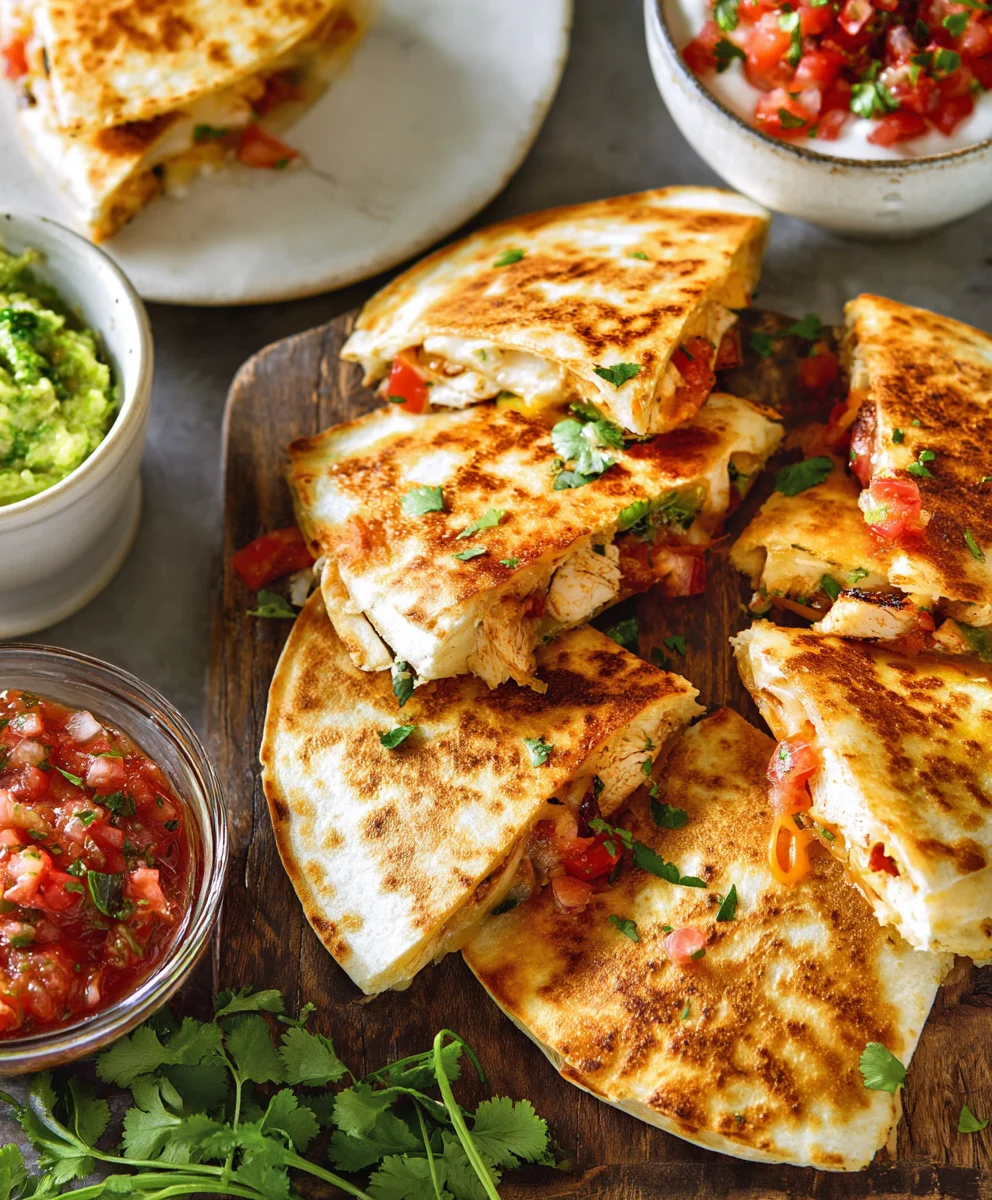 Easy Mini Chicken Quesadillas- Quick Snack Recipe