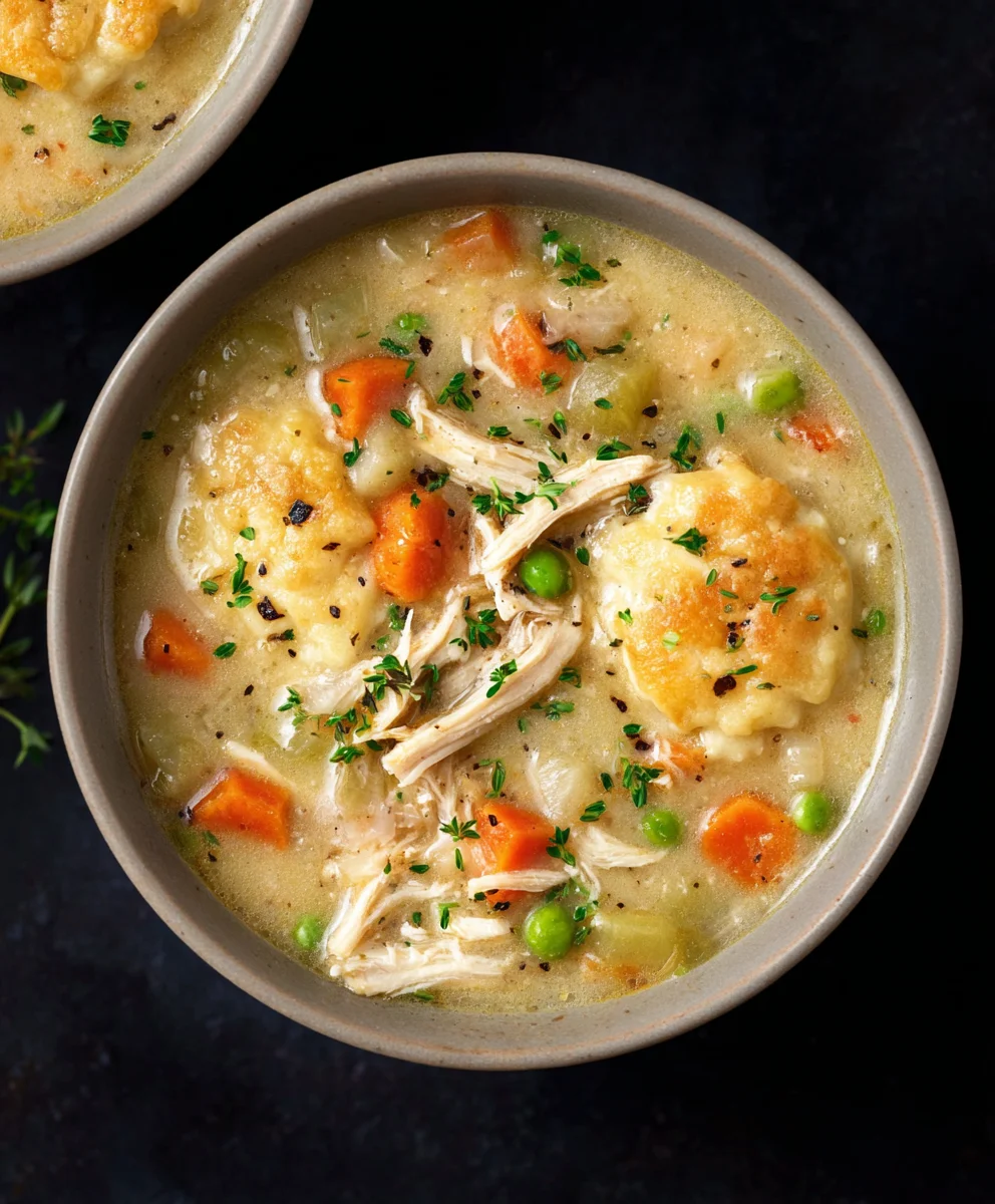 Creamy Chicken Pot Pie Soup-Comfort Food Favorite