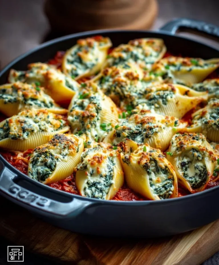 Spinach Ricotta Stuffed Shells Easy Dinner Recipe