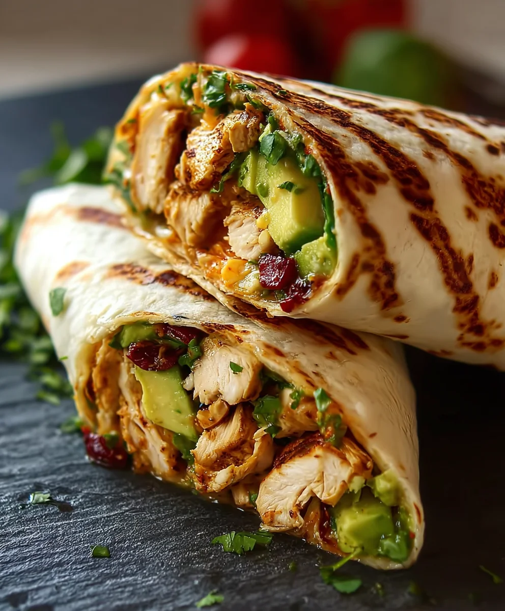 Healthy Chicken Avocado Wrap Recipe-Quick & Easy Lunch