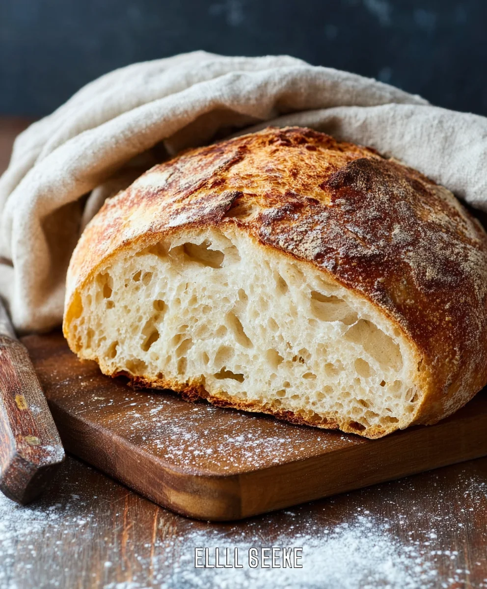 Easy Rustic Bread Recipe-Homemade Flavor