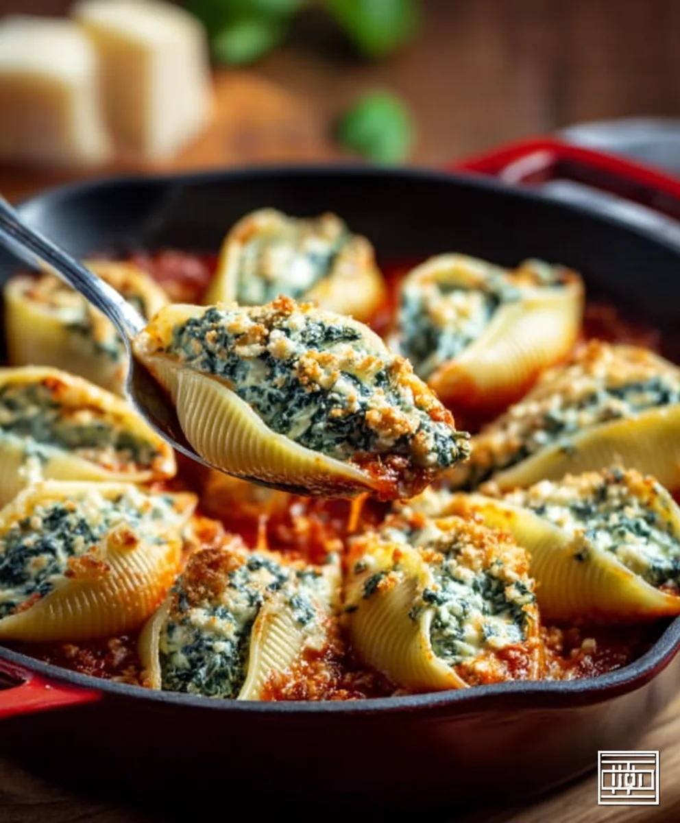 Spinach Ricotta Stuffed Shells Easy Dinner Recipe