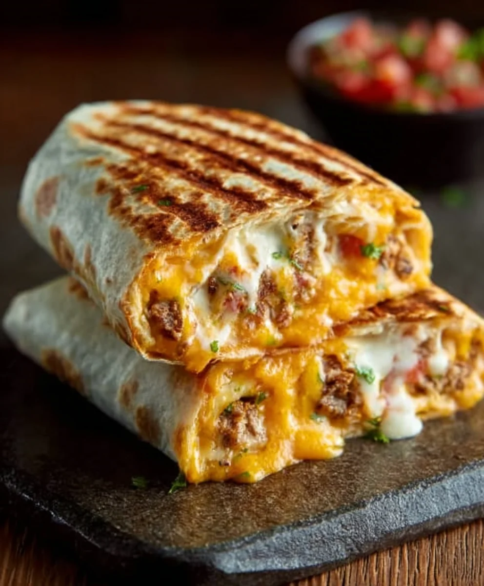 Gourmet Grilled Cheese Burrito Recipe - Ultimate Comfort Food