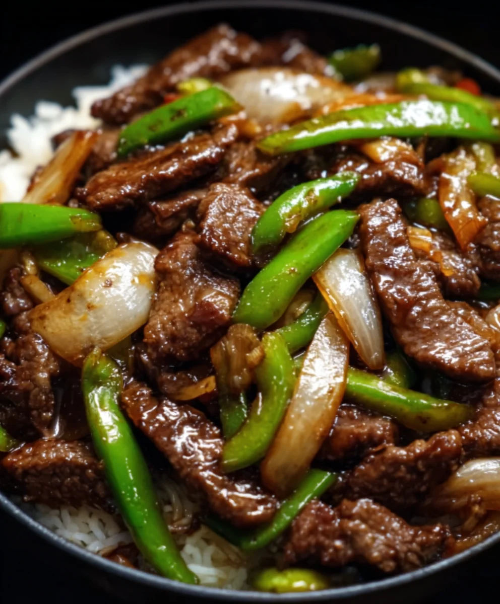 Sizzling Beef Pepper Steak with Onions Recipe