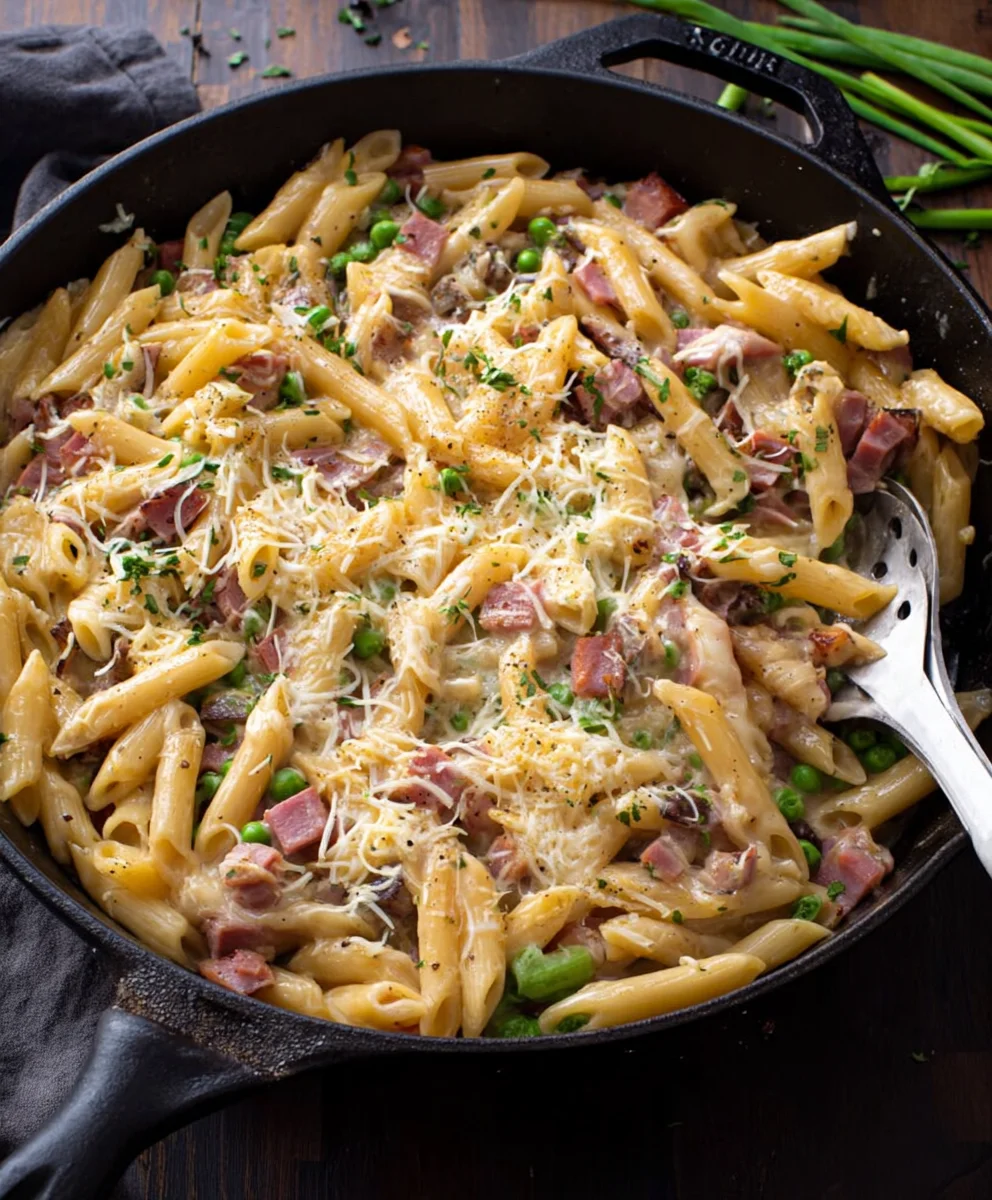 One Pot Beef Beef Ham Penne Skillet Easy Dinner