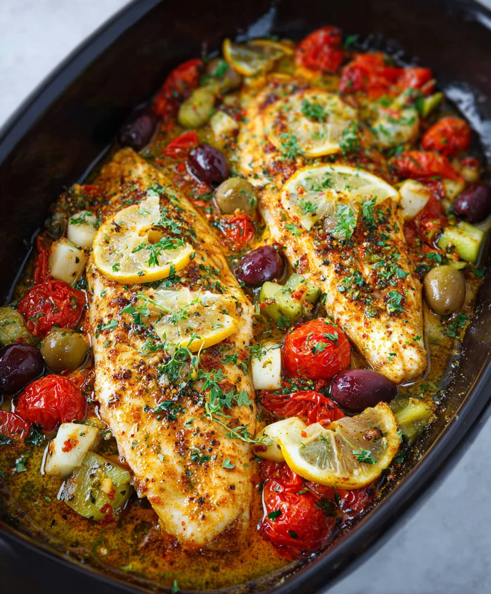 Easy Mediterranean Baked Fish Recipe