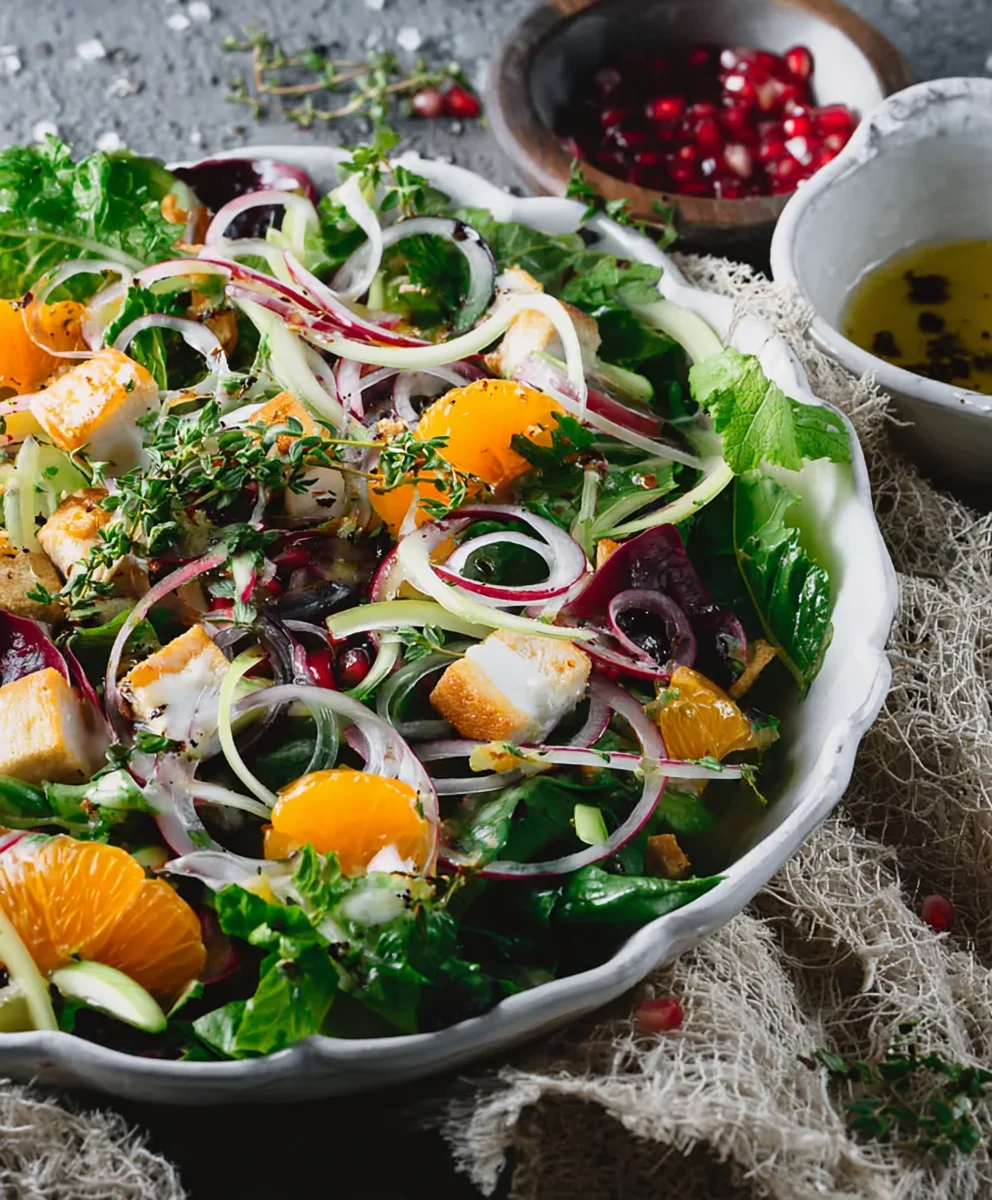 Harvest Salad with Lemon Thyme Dressing - Fresh & Flavorful