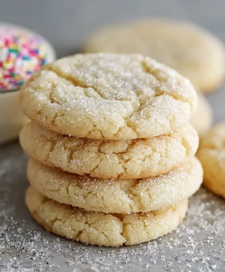 Soft Chewy Sugar Cookies – Easy Recipe