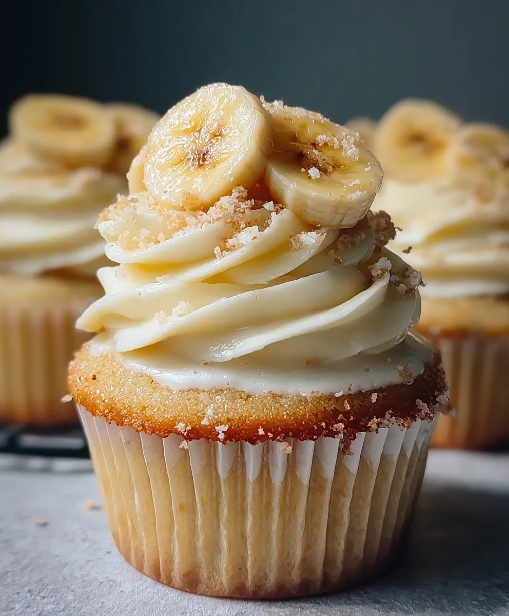 Decadent Banana Cream Cupcakes-Easy Recipe