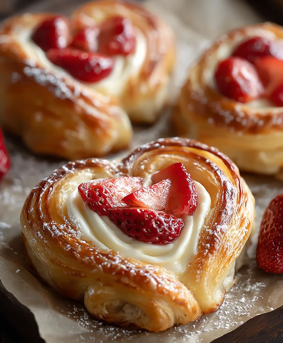 Easy Strawberry Cream Danish Recipe-Quick Treat