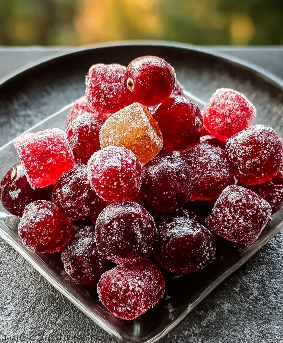 Easy Candied Cranberries Recipe - Sweet Festive Treat