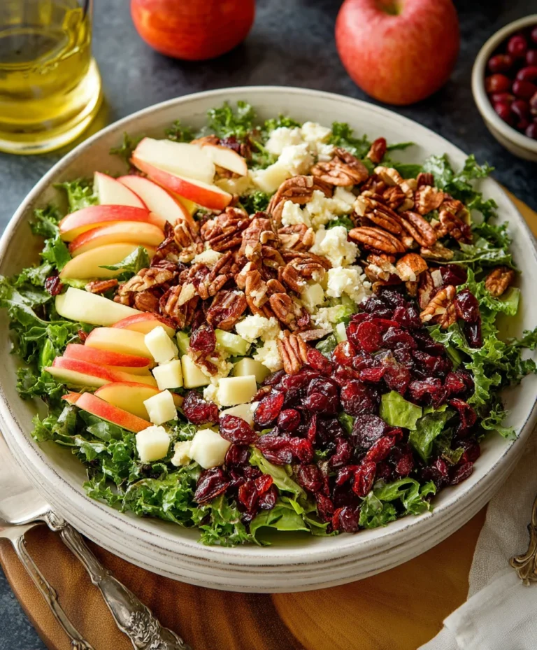 Apple Cranberry Pecan Salad-Fruity Nutty Delight