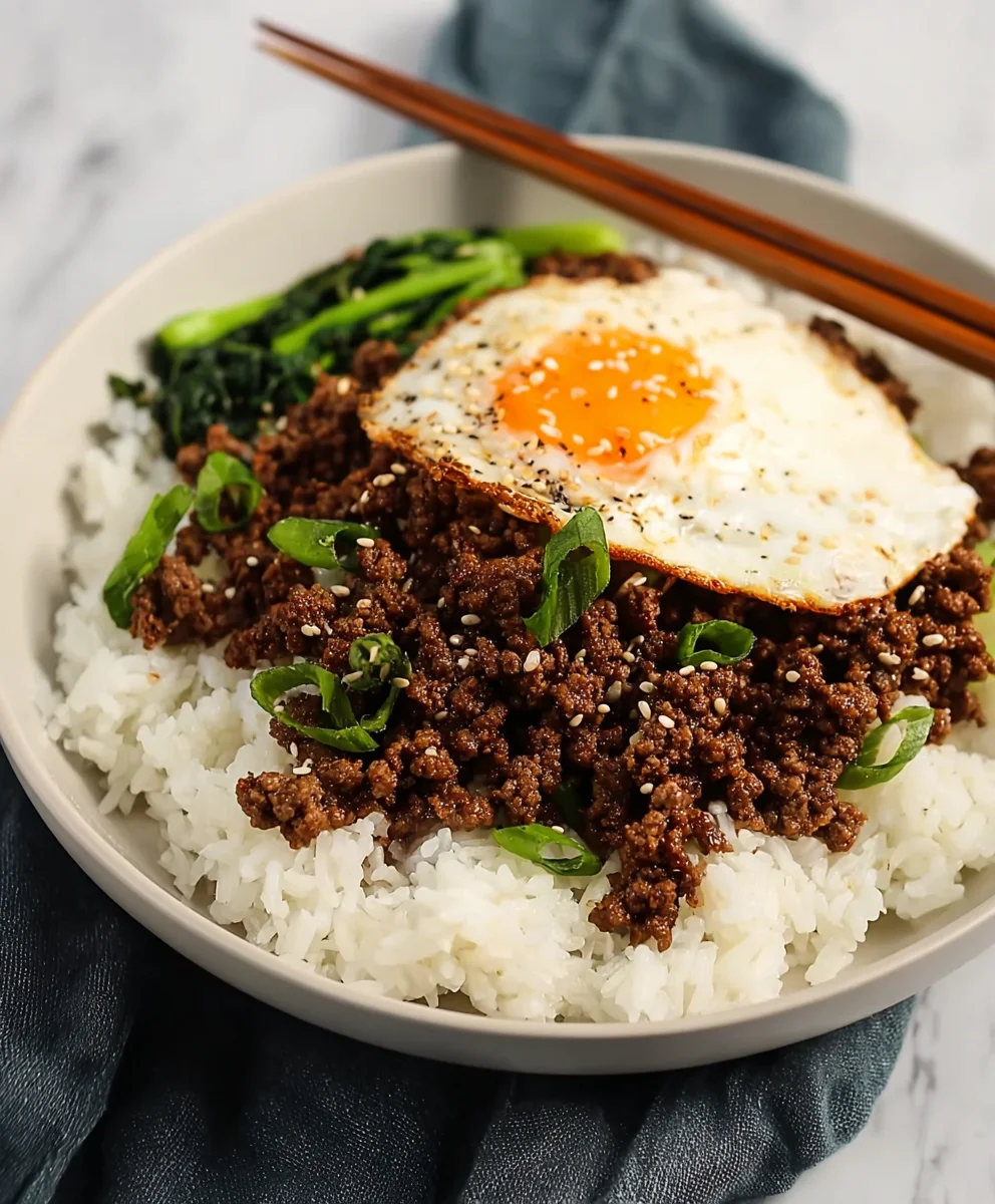 Easy Korean Ground Beef Bowl Quick Weeknight Dinner