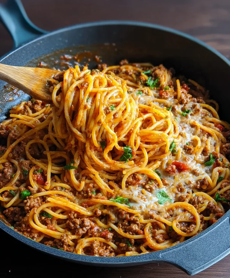 Easy One Pot Taco Spaghetti – Quick Beef Dinner