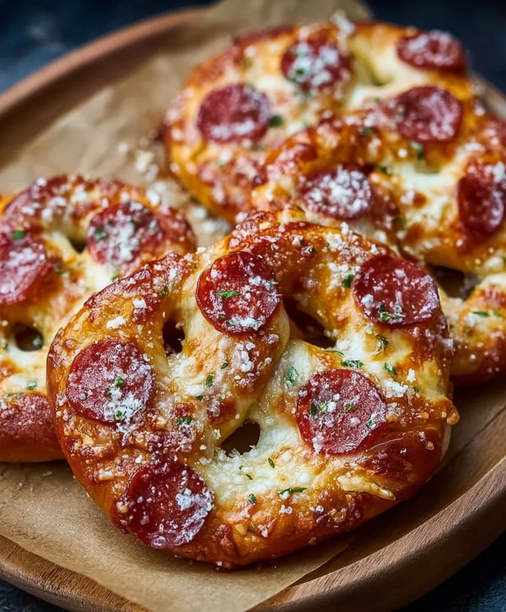Garlic Butter Beef Beef Pepperoni Pizza Pretzels-Best Bite