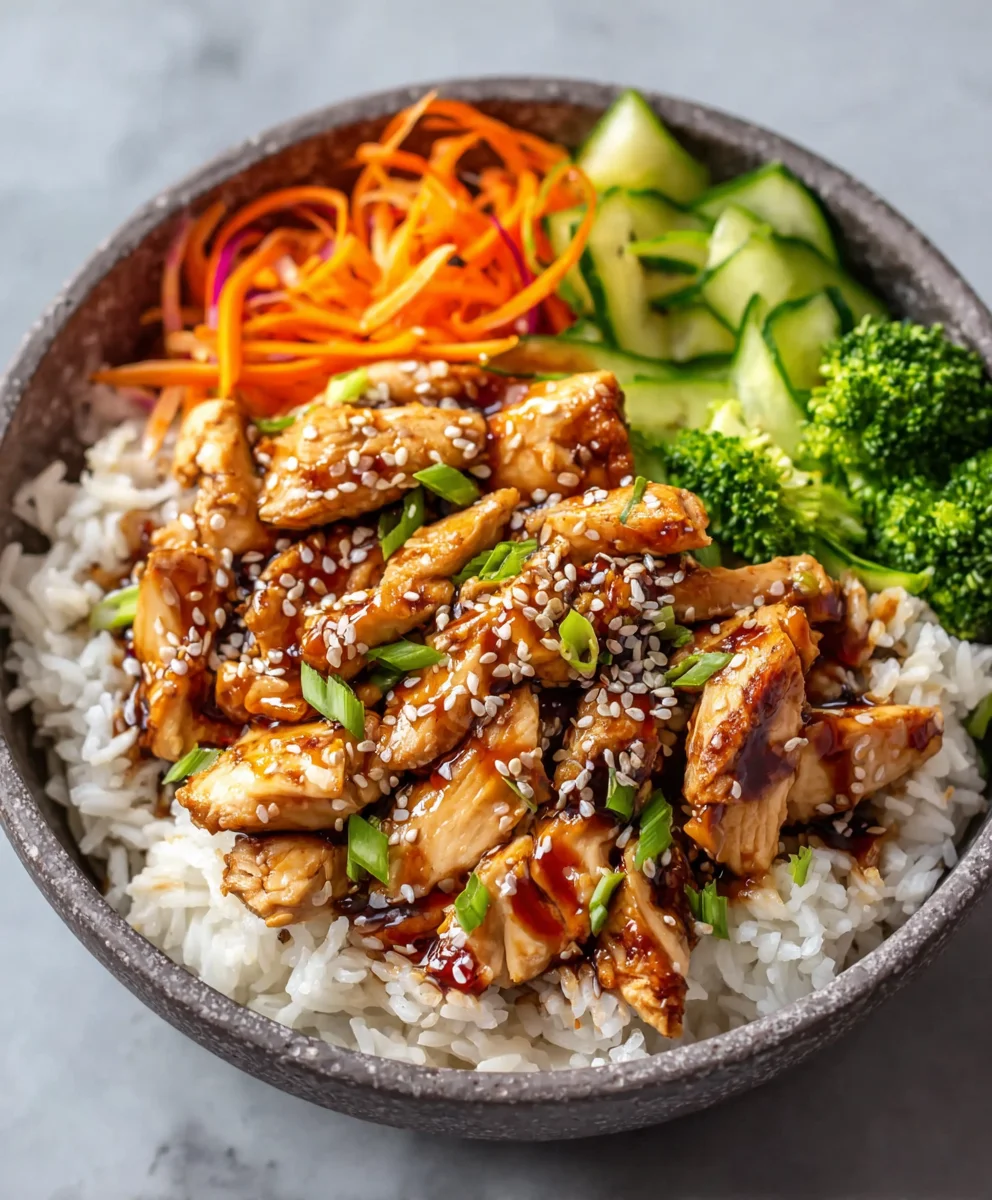 Easy Teriyaki Chicken Rice Bowl Recipe
