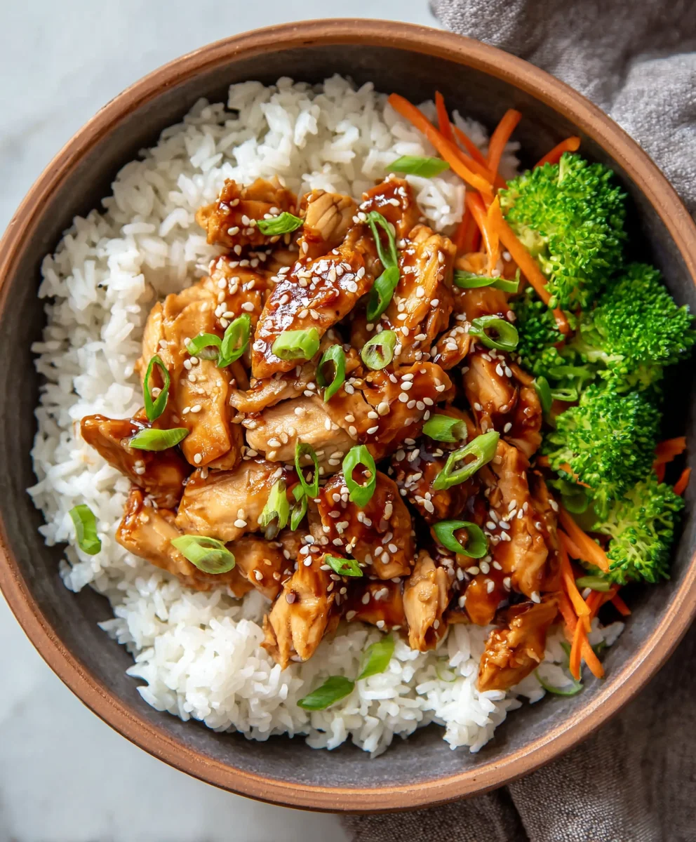 Easy Teriyaki Chicken Rice Bowl Recipe