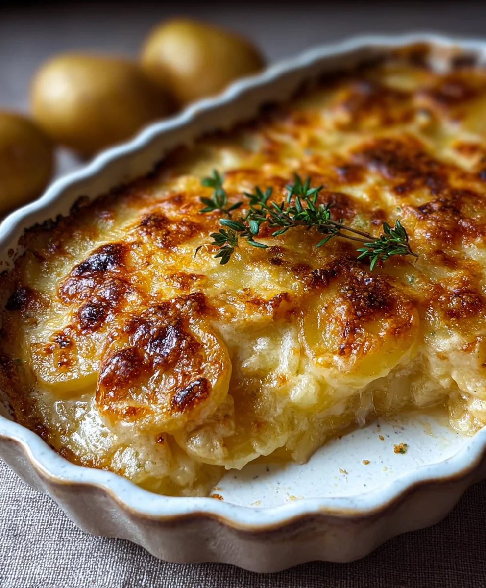 Easy Potatoes au Gratin - Creamy Beefy Comfort Food