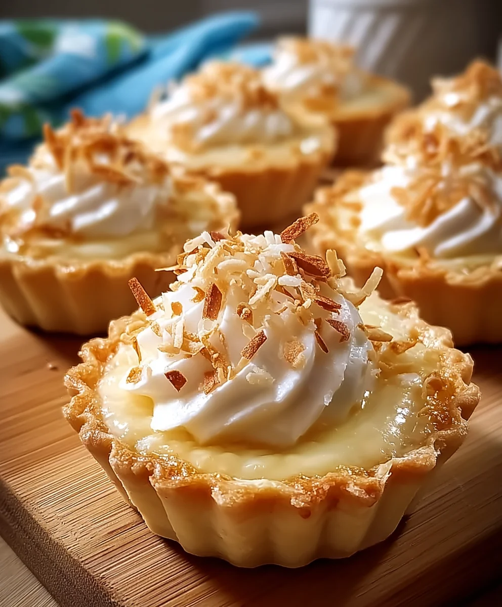 Mini Coconut Pies - Easy Tropical Treat Recipe