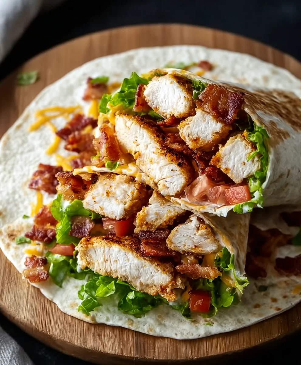 Crispy Chicken Beef-Beef Bacon Ranch Wrap Recipe
