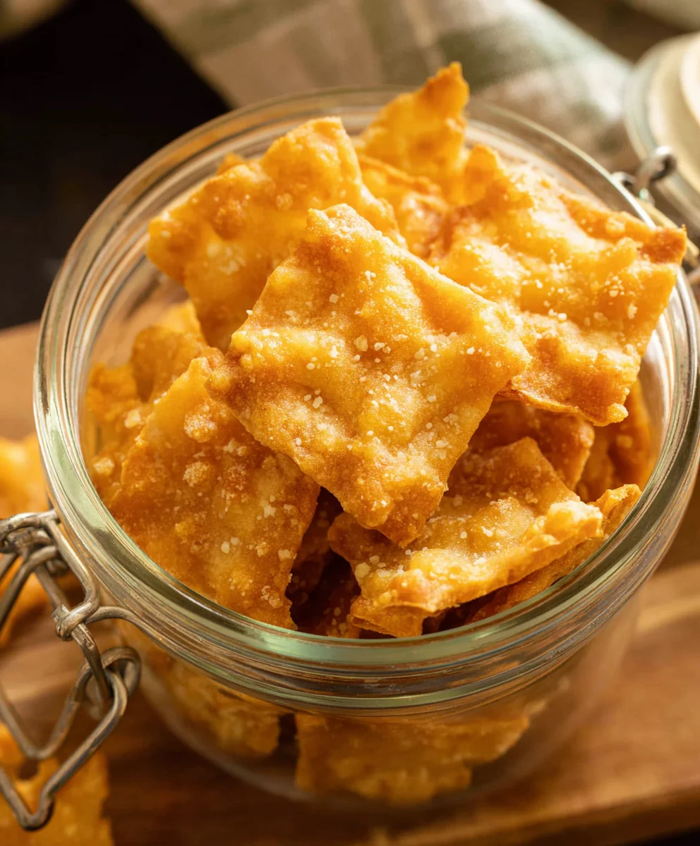 Sourdough Cheddar Crackers-Crispy Tangy Homemade Snacks