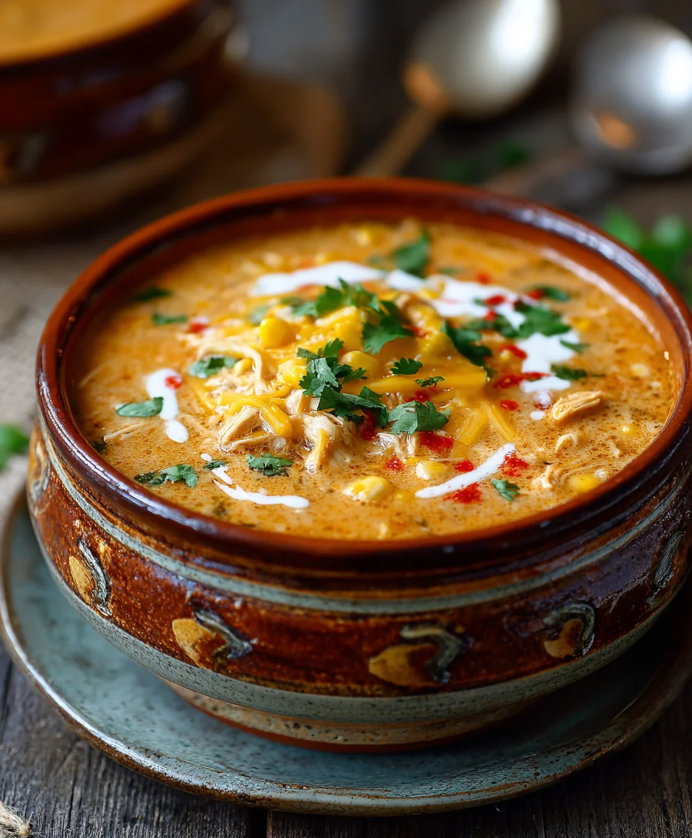 Creamy Chicken Enchilada Soup Recipe