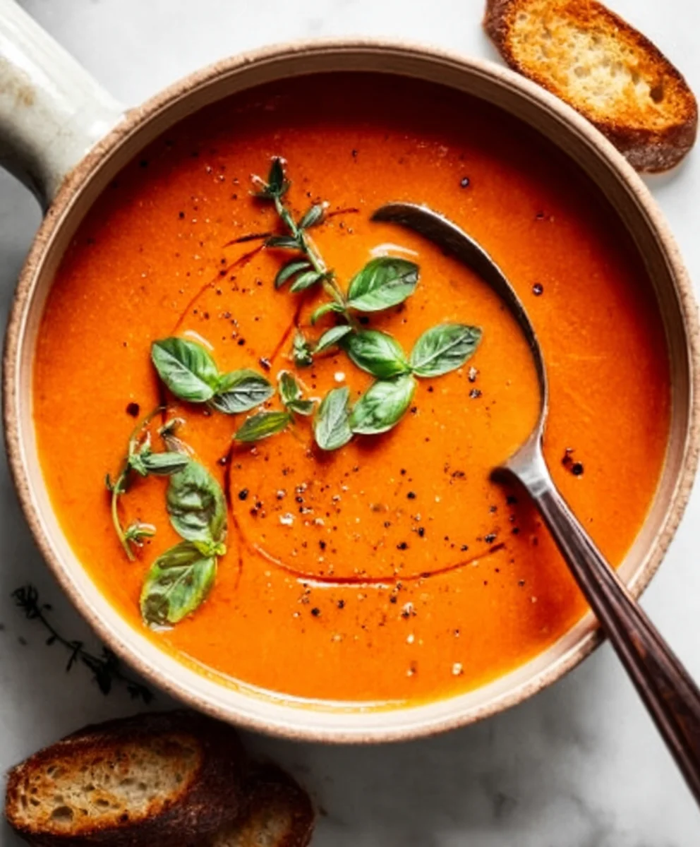 Easy Creamy Tomato Soup - Canned Tomato Comfort