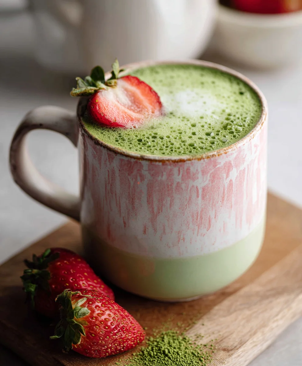 Strawberry Matcha Latte - Delicious & Refreshing Drink