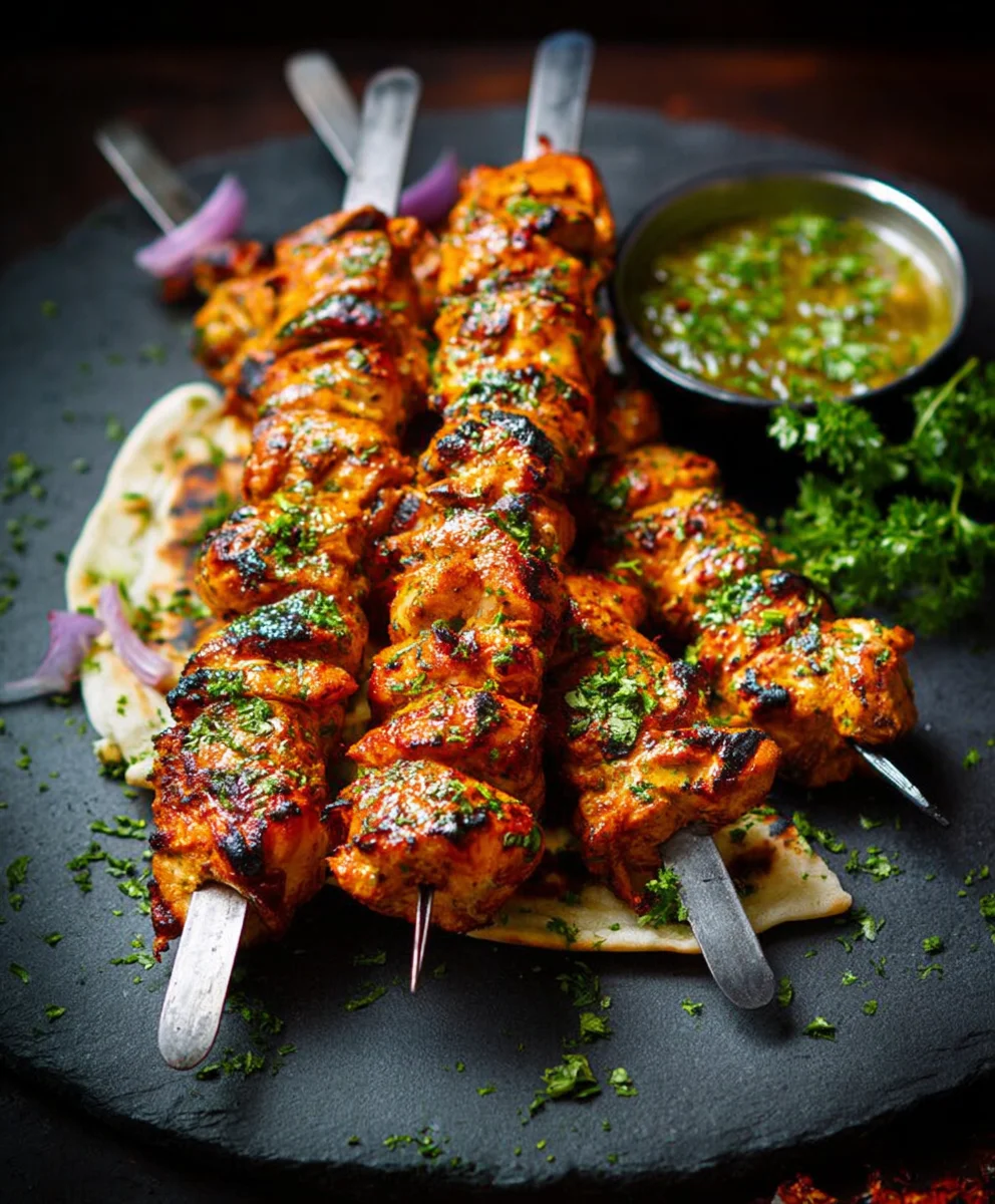 Spicy Chicken Tikka Kebabs-Easy Delicious Recipe