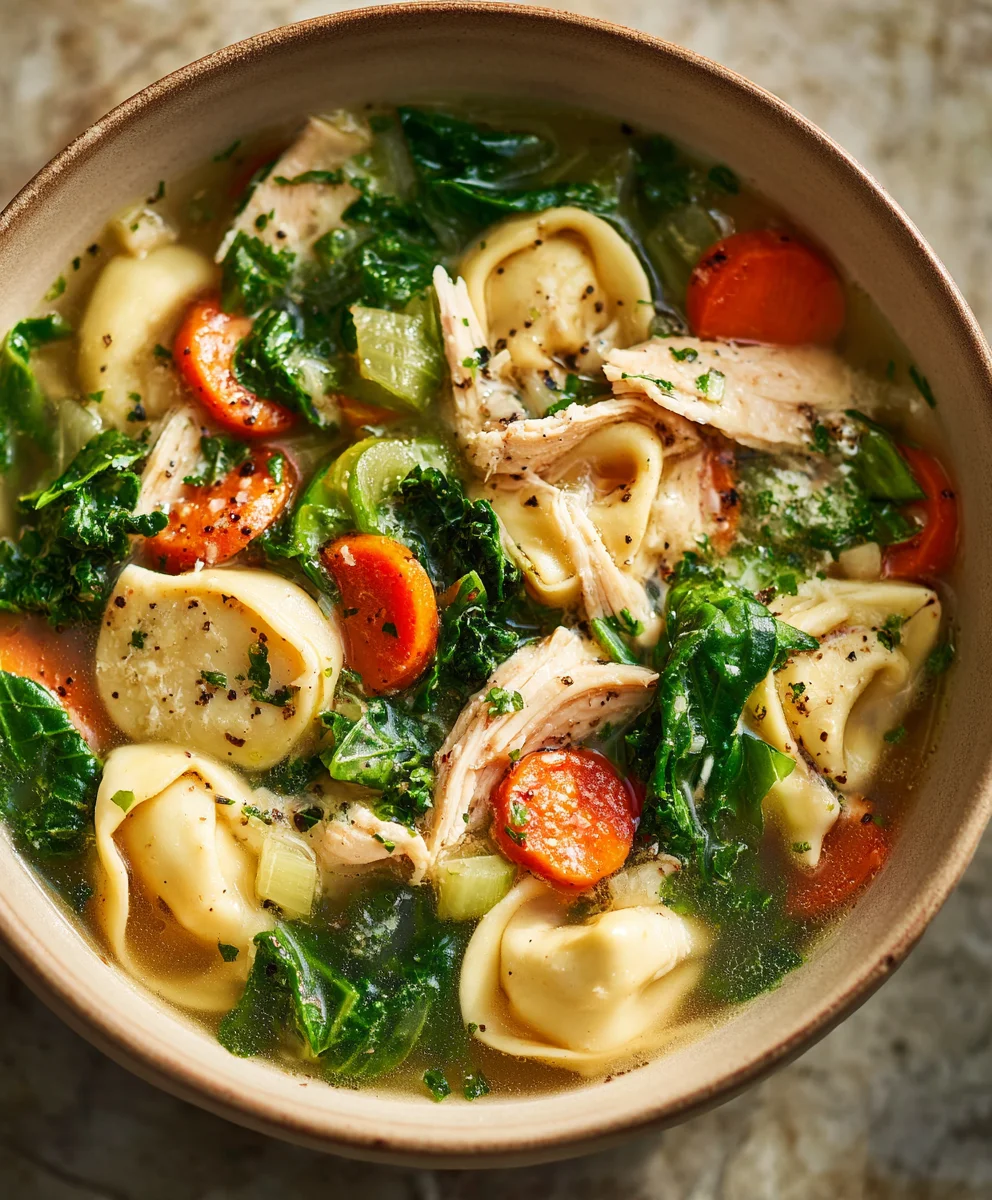 Easy Chicken Tortellini Soup Recipe-Quick & Flavorful
