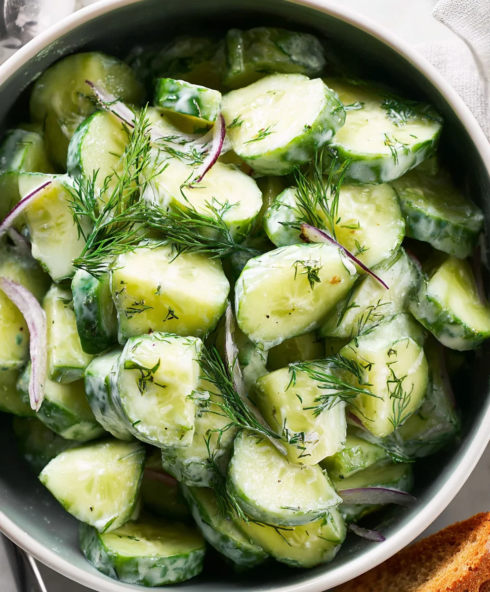Cool Cucumber Dill Salad Recipe - Fresh & Easy
