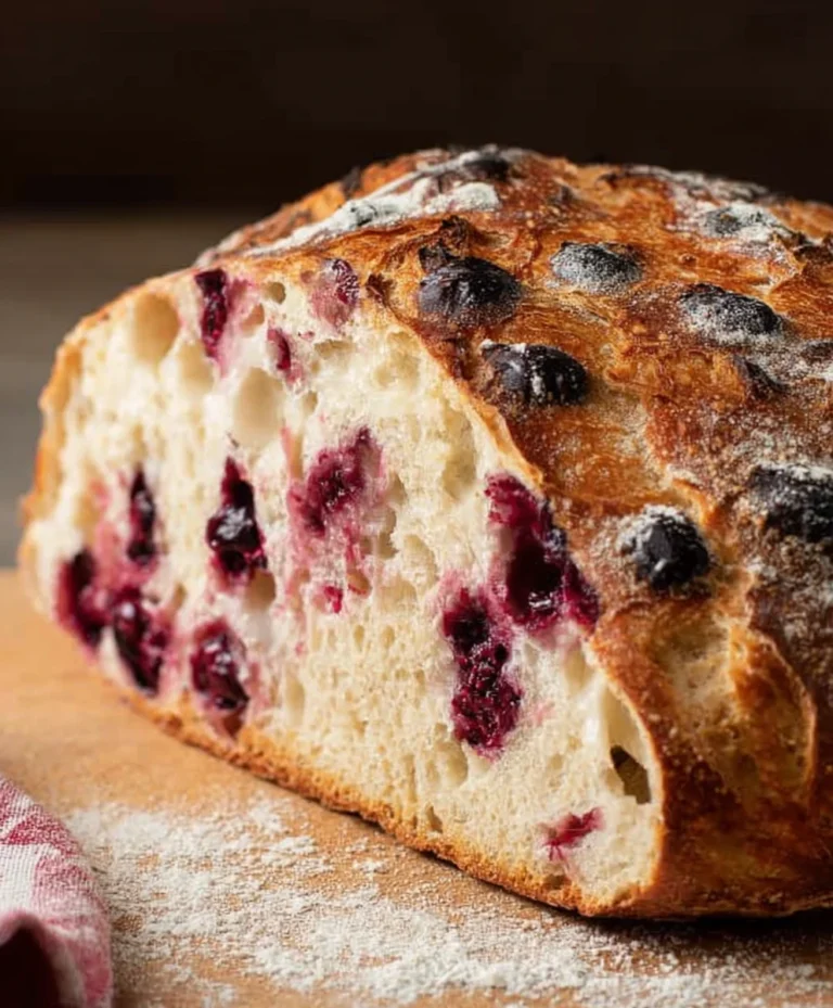 Blueberry Lemon Sourdough Bread-Sweet & Tangy Treat