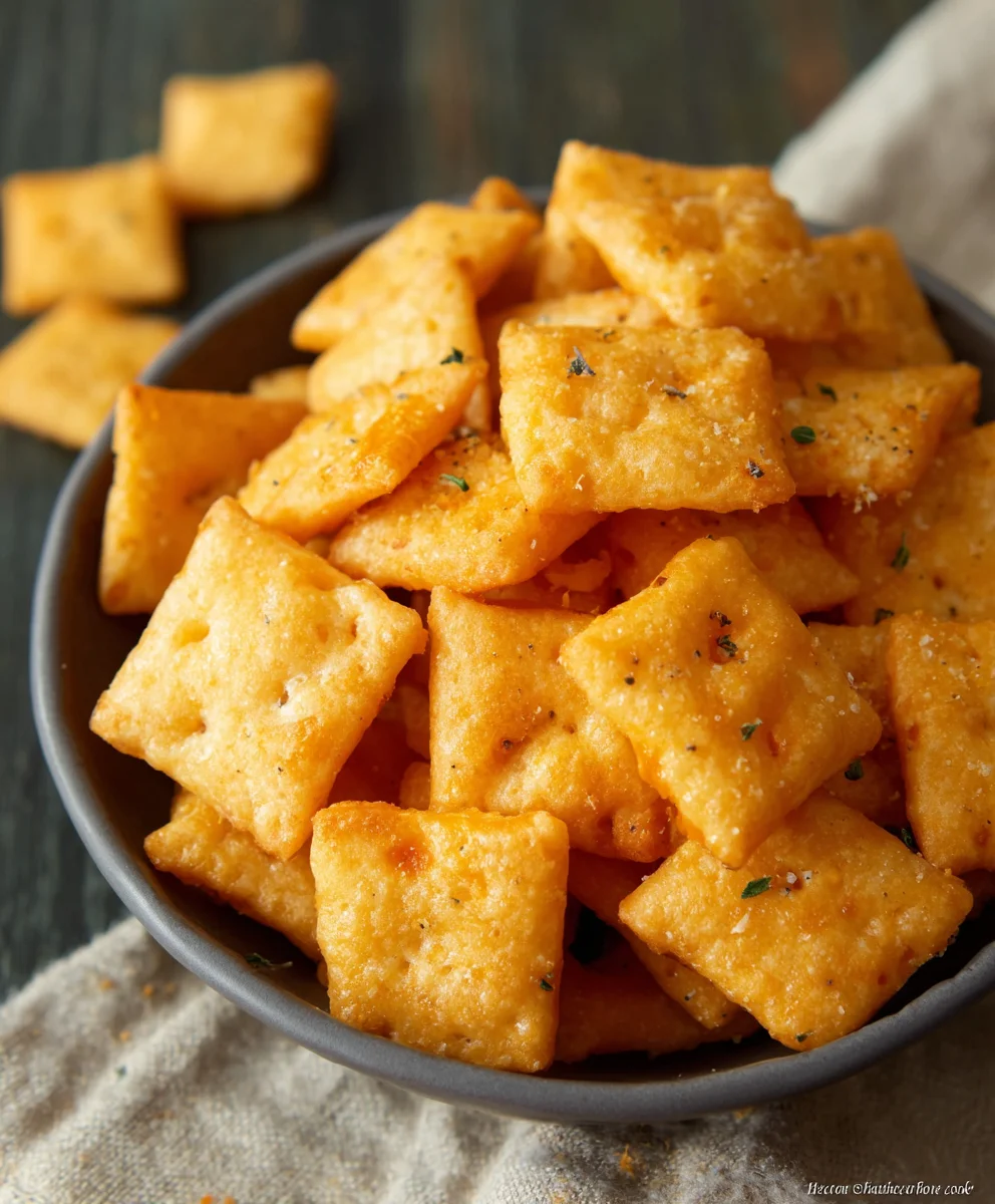 Gluten Free Cheez Its- Crispy Homemade Snack Bites