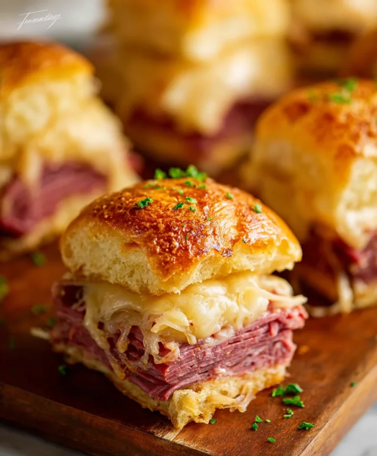 Amazing Reuben Sliders- Easy Party Appetizer
