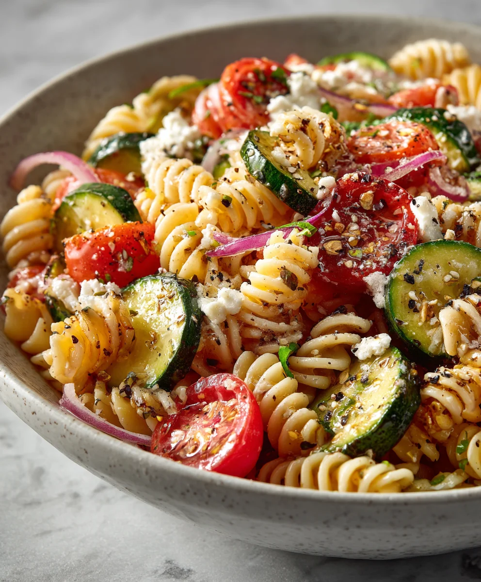 High Protein Italian Pasta Salad - Hearty & Delicious