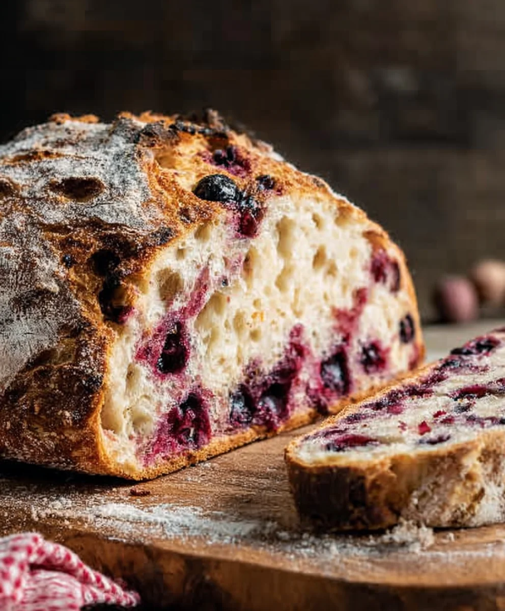 Blueberry Lemon Sourdough Bread-Sweet & Tangy Treat