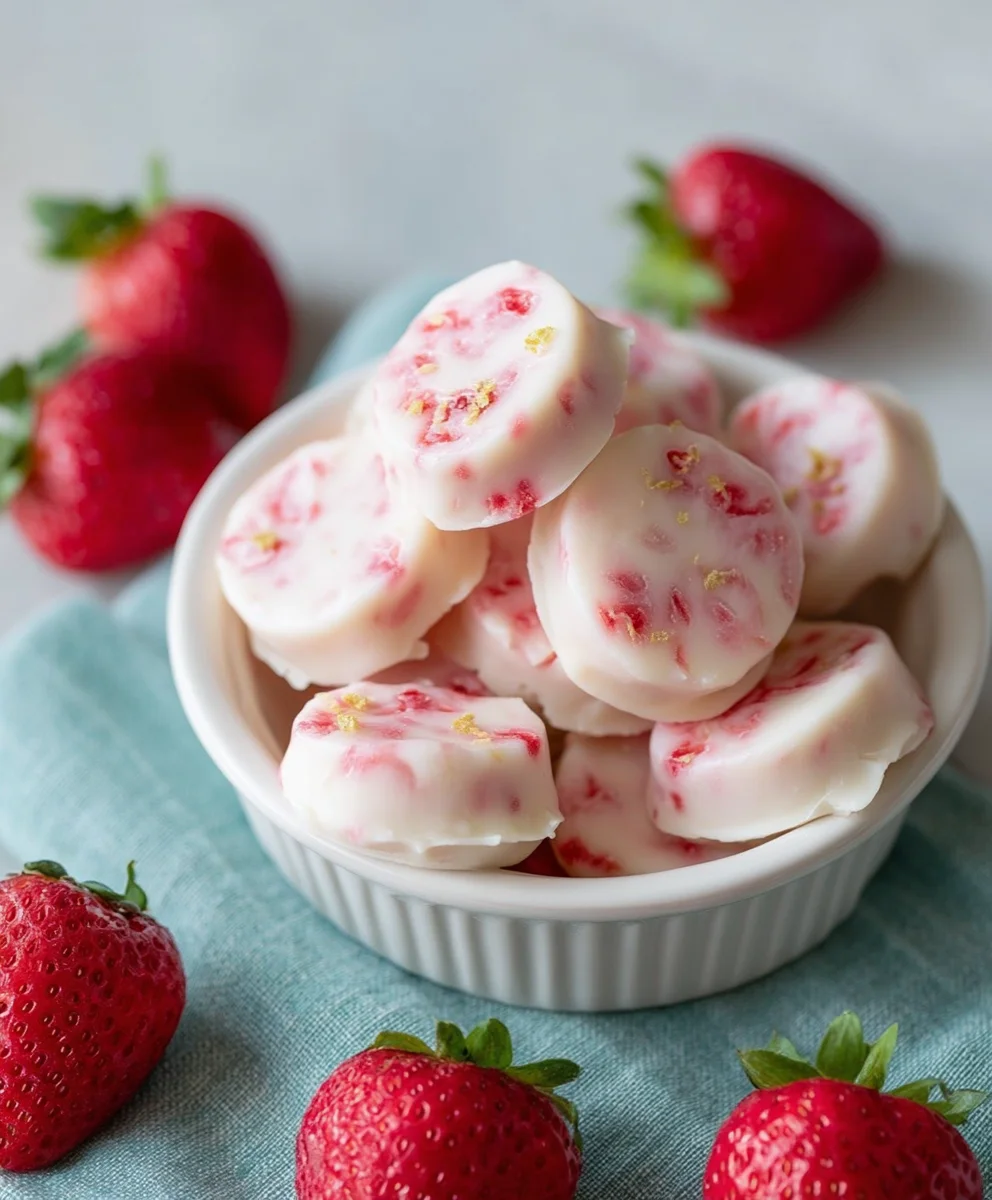 Easy Strawberry Yogurt Bites - Quick & Healthy Treat