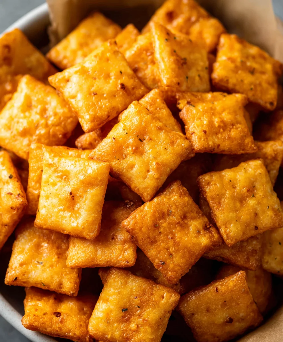 Homemade Cheez Its - Easy Cheesy Baked Snack Crackers