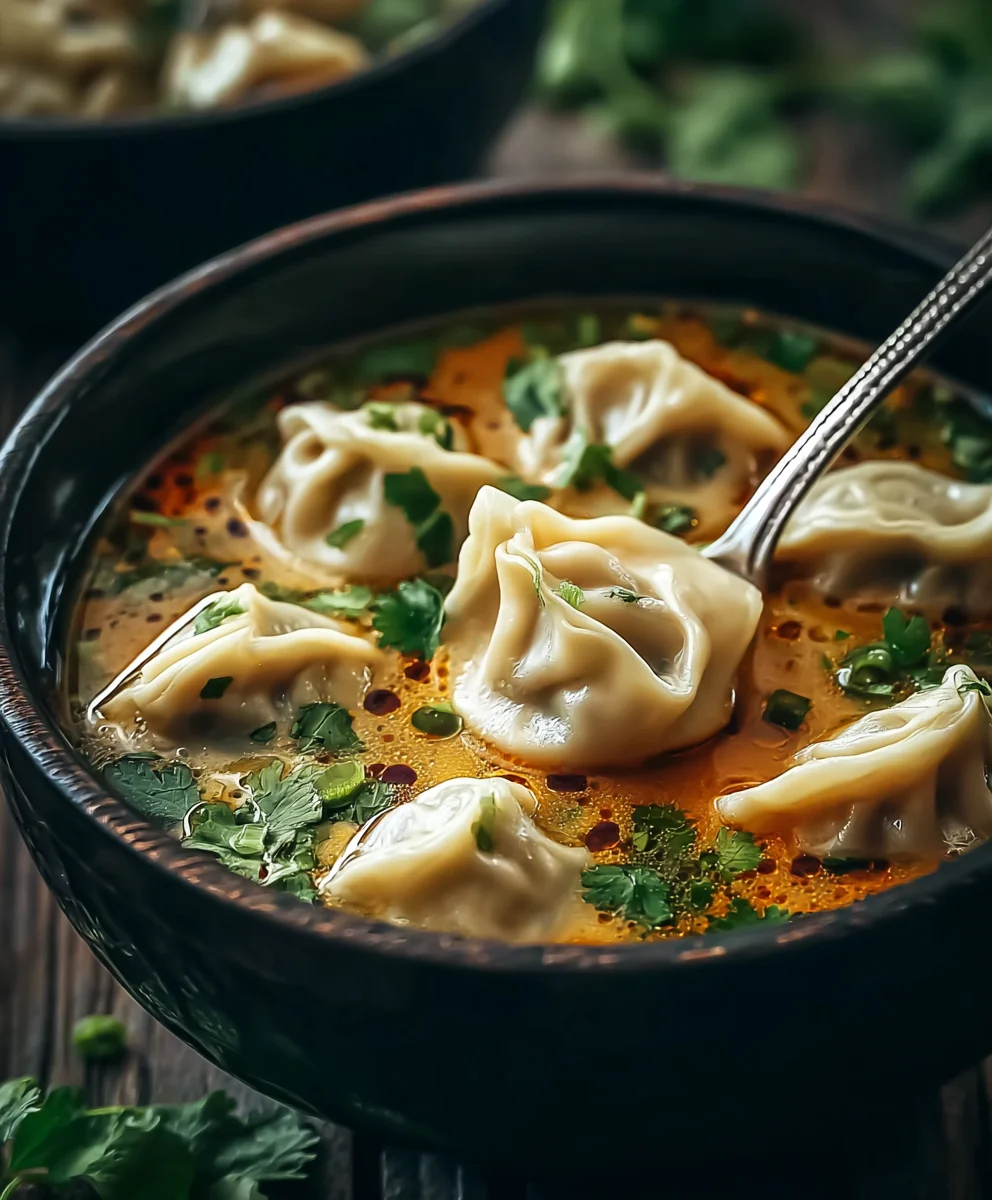 Cozy Beef Potsticker Soup - Comforting Thai Recipe