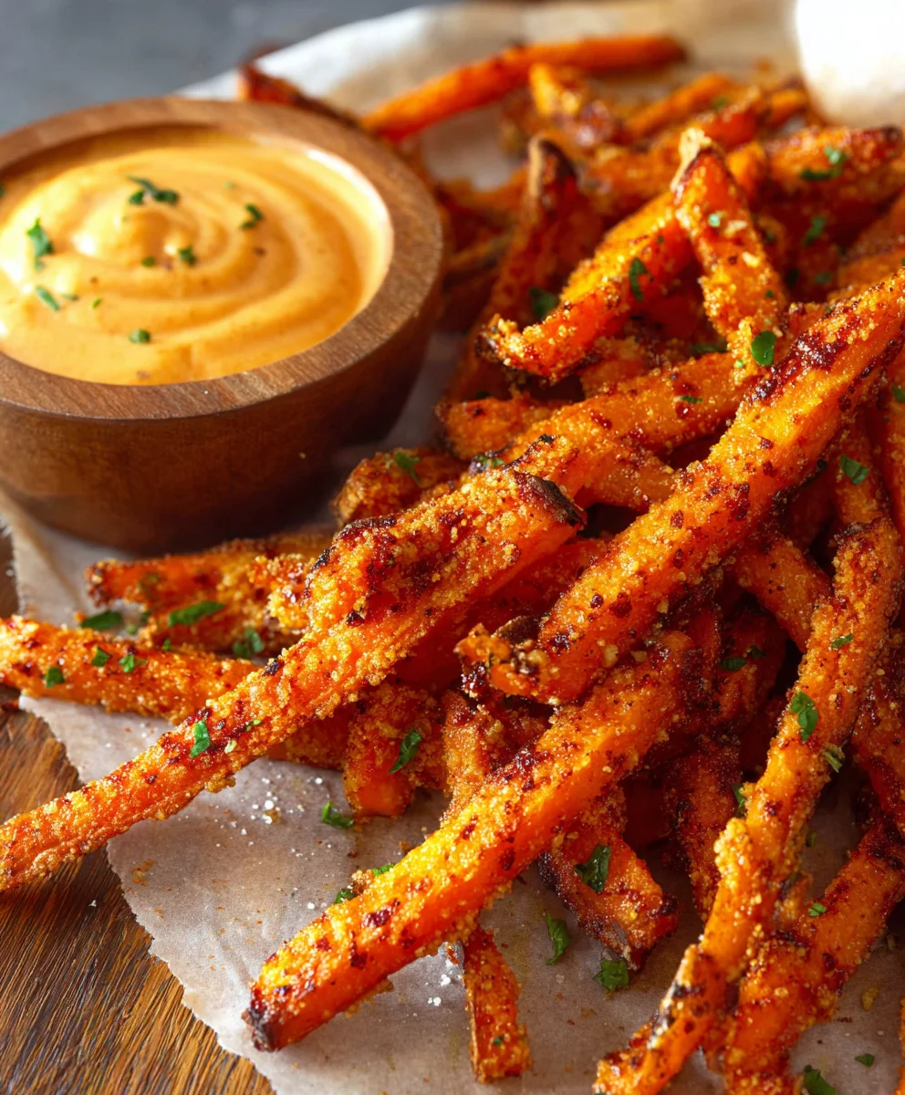Baked Carrot Fries Paprika Garlic Aioli Recipe