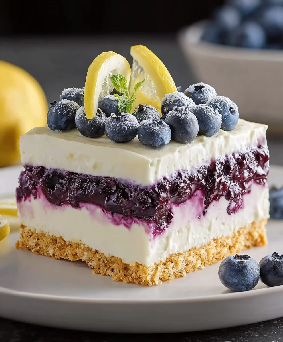 Lemon Blueberry Delight Recipe-Easy & Delicious Dessert