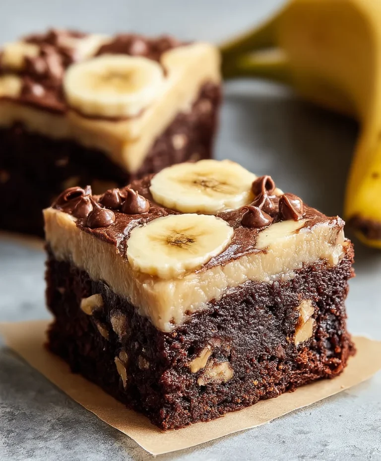 Fudgy Banana Brownies-Easy Delicious Dessert Recipe