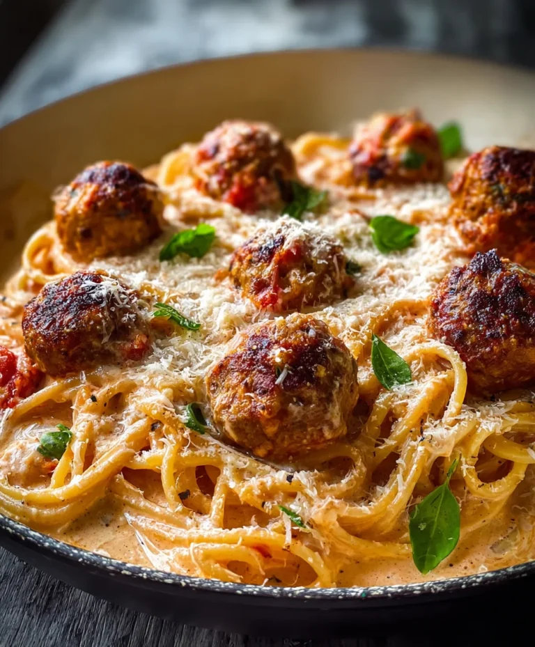 Creamy Spaghetti Meatballs- Easy Beef Recipe