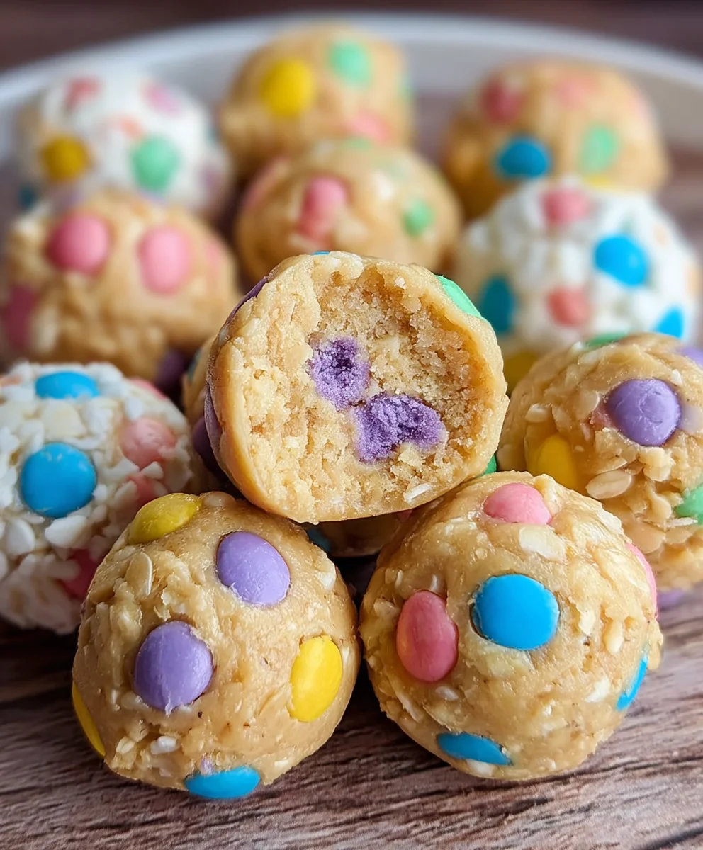 Easter Egg Cookie Dough Bites - Delicious Treat
