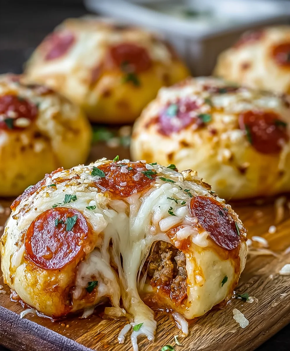 Cheesy Pizza Bombs-Easy Appetizer Recipe