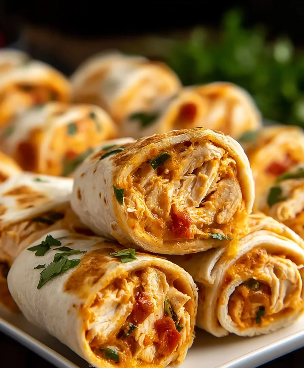 Easy Chicken Enchilada Roll Ups - Quick Dinner Recipe