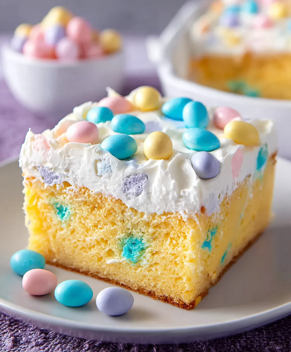 Easy Easter Poke Cake - Delicious Spring Treat