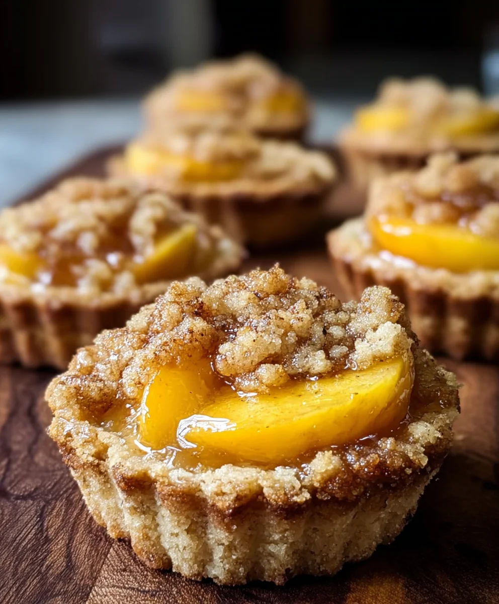 Peach Cobbler Cookie Cups-Sweet Dessert Bites